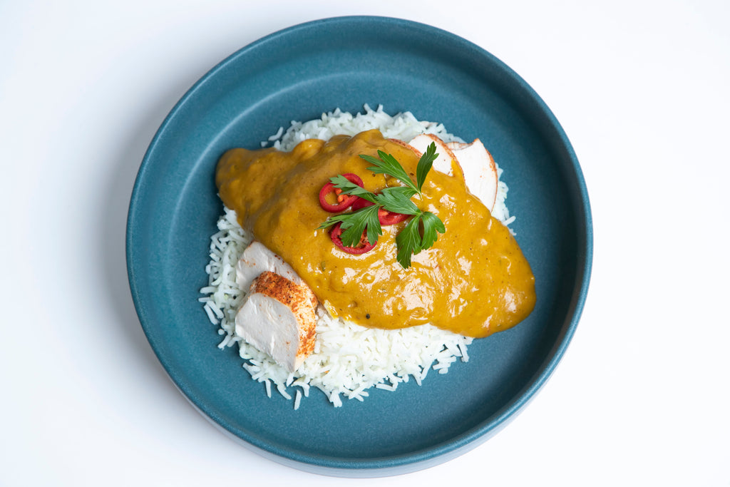 Chicken Curry with Basmati Rice Meal Nude Food Ireland