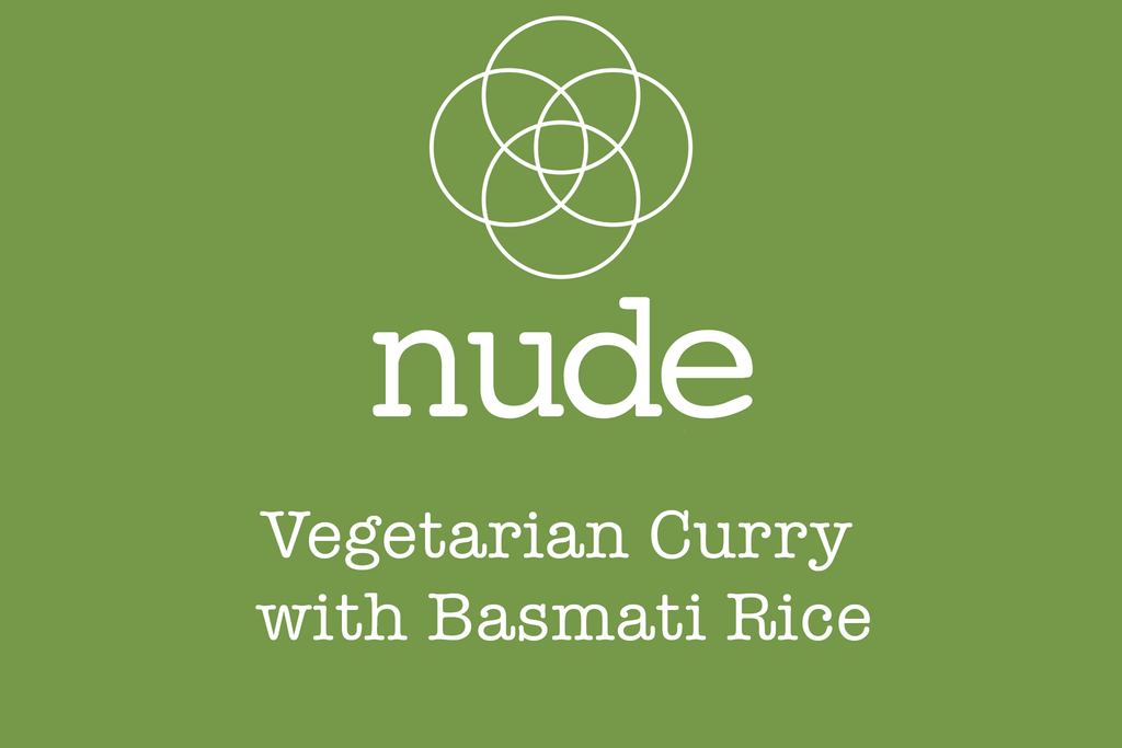 Vegetarian Curry with Basmati Rice Nude Foods Ireland