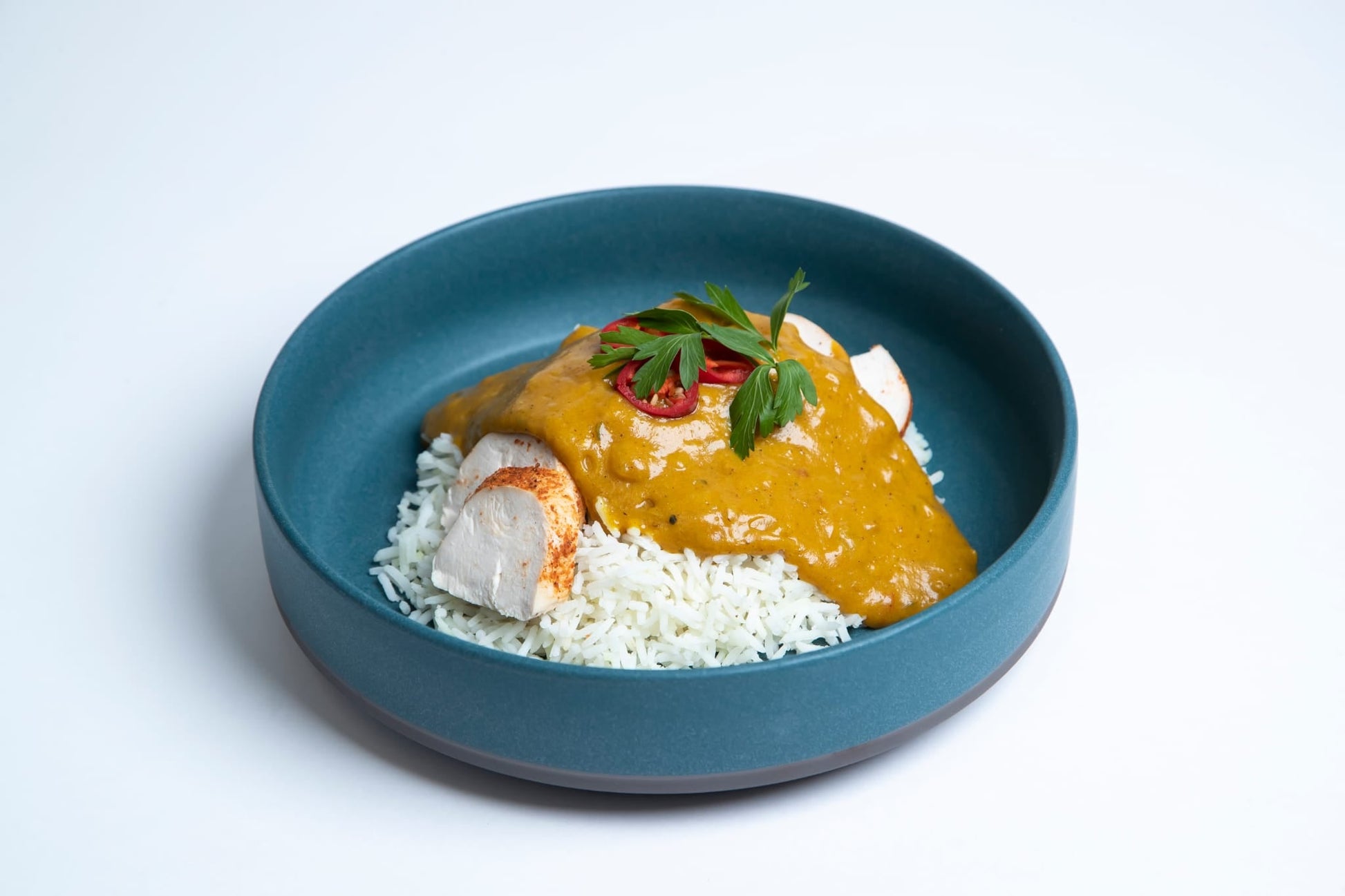 Chicken Curry with Basmati Rice Meal Nude Food Ireland